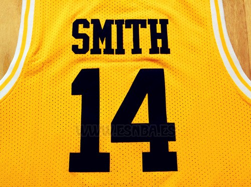 Camiseta Pelicula Bel-Air Academy Smith #14 Amarillo